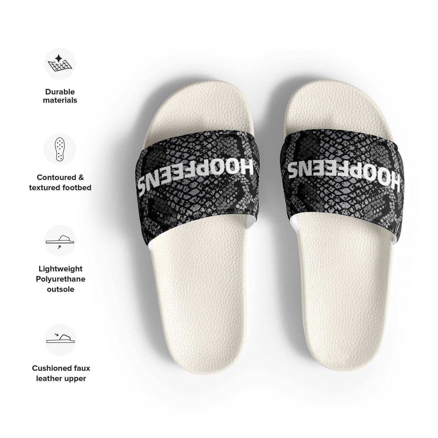 HOOP FEENS Snake Skin Slides